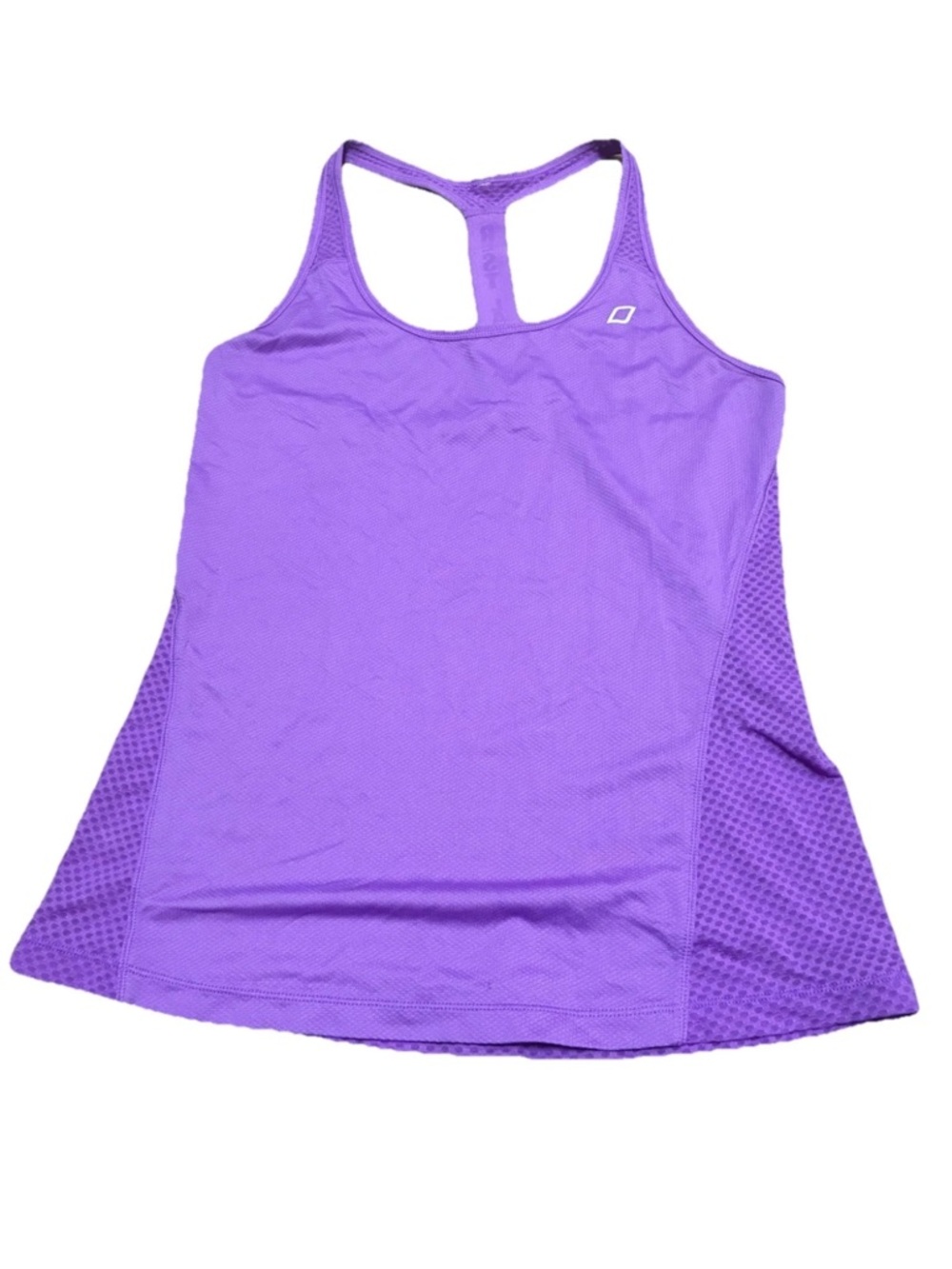 Lorna Jane Purple Racerback Tank Top Womens Size S M Athletic Workout Mesh